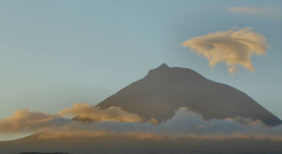 Twilight before sunrise on Mount Pico