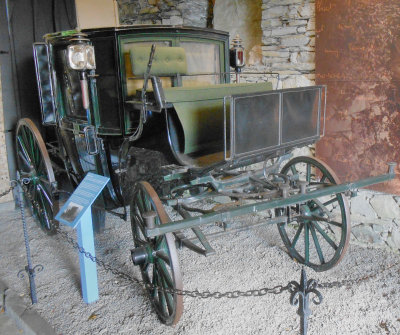 John Ruskins carriage at Brantwood