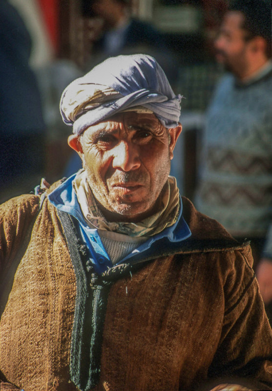 A man in the Mellah quarter at Meknes