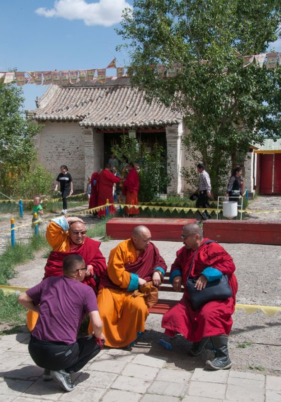 Buddhist monks, Erdene Zuu.