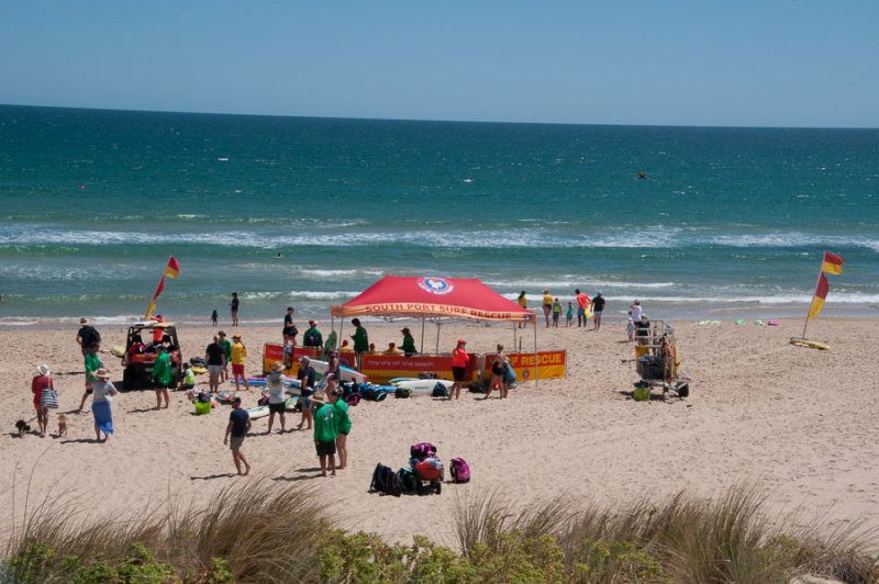 Surf Lifesaving Club activities at Port Noarlunga, SA