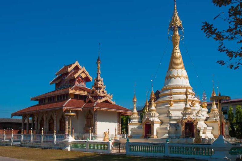 Buddhist wat and temple