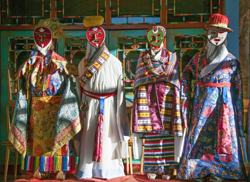 The full costume: Gyantse, Tibet, China
