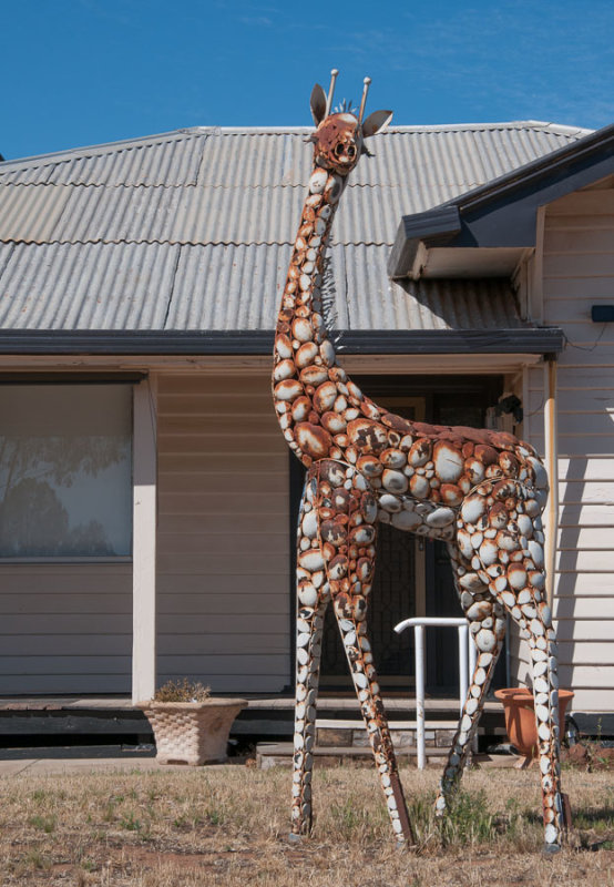 Giraffe sculpture, Sea Lake, Victoria