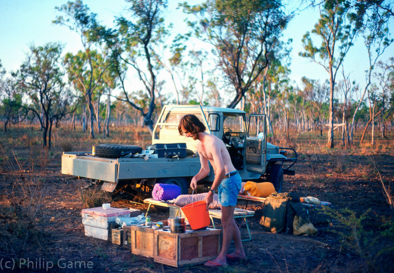 Making camp on Bauhinia Downs, NT