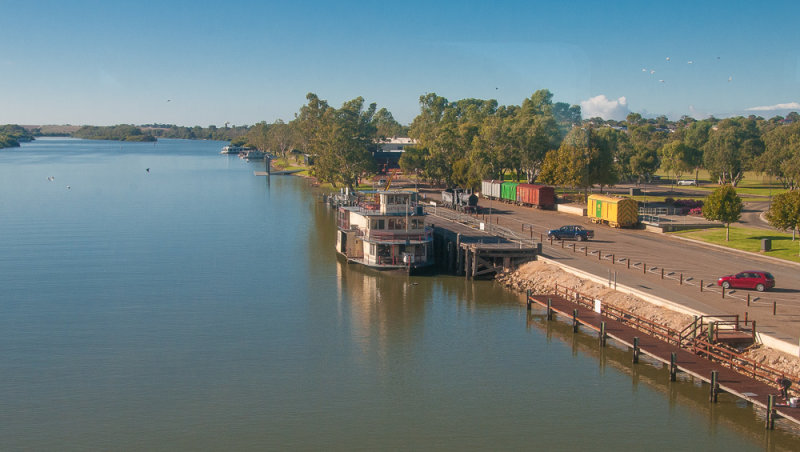 Houseboat on the Murray River at Murray Bridge, SA