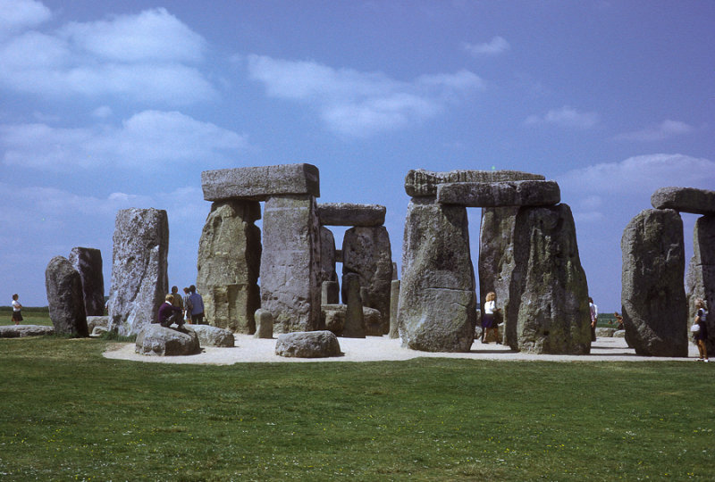 Stonehenge, a prehistoric stone circle in Wiltshire, England, 1974