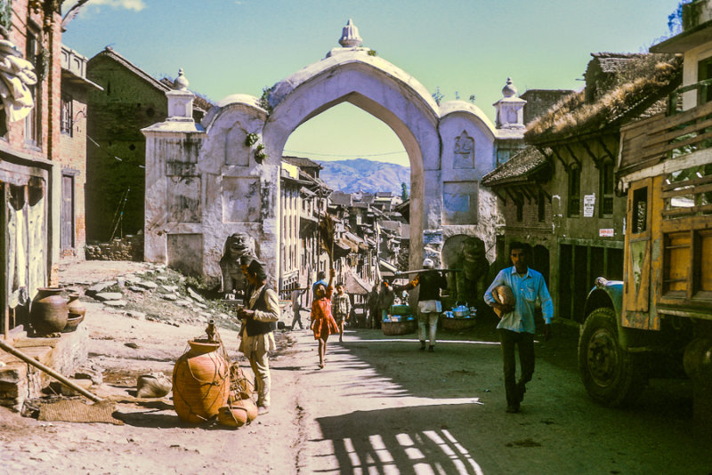 Bhaktapur in the Kathmandu Valley, Nepal in 1974