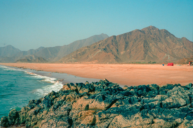 Indian Ocean beach at Badiyah, Fujairah, UAE