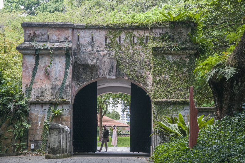 Gateway to Fort Canning, the hub of Singapore's defences during the colonial era