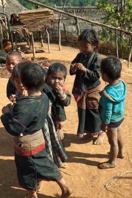 Children of the En minority, Shan State, Myanmar