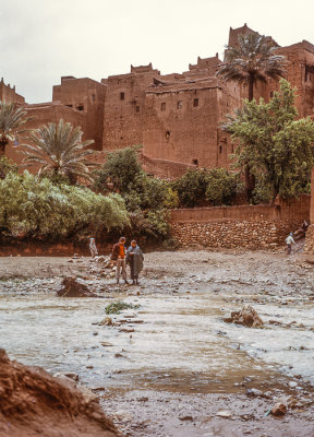 Berber village near Tinerhir or Tinghir, southern Morocco