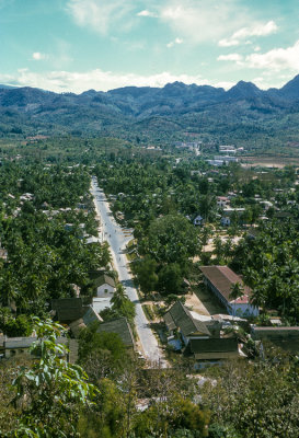 View of Luang Prabang, then royal capital of Laos, 1974