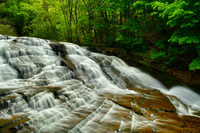 NY - Ithaca Cascadilla Gorge Waterfall Spring 3.jpg