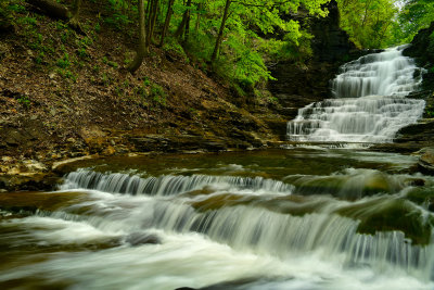NY - Ithaca Cascadilla Gorge Waterfall Spring 4.jpg