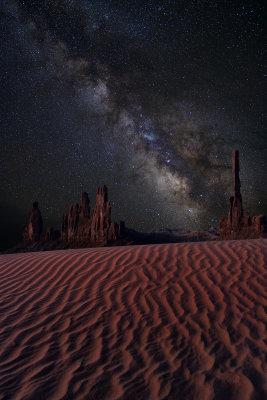 AZ - Monument Valley Sanddunes Nightsky 2.jpg