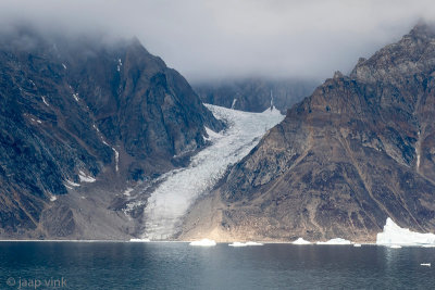 Glacier in fjord - Gletsjer in fjord