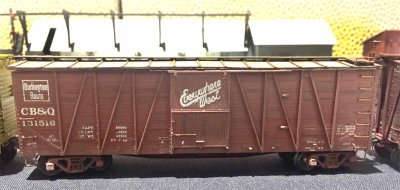 Clark Propst - HO scale CB&Q box car