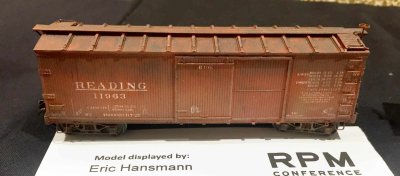 Eric Hansmann - HO scale Reading box car 