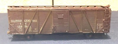 Roger Hinman - HO scale Illinois Central box car from 2019 RPM Chicagoland mini-kit
