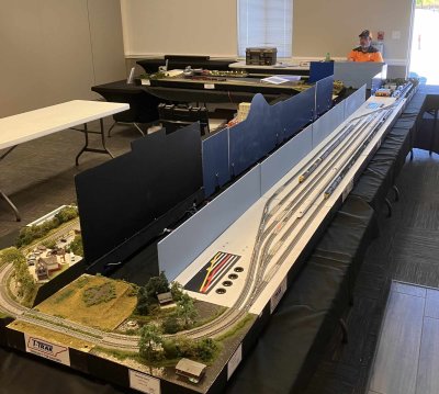 Tennessee N scale T-Trak set up.