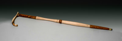 Cane made from Maple and other coloured hard woods.