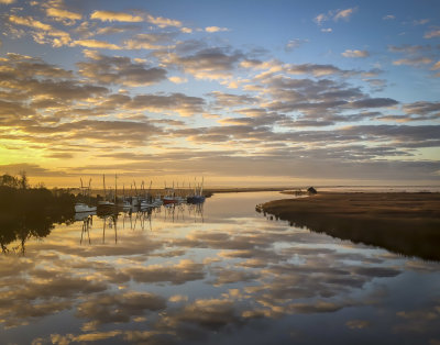 Shrimp Boats at Sunrise