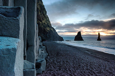 10 - Iceland Granit columns on black beachl - Peter Francis.jpg