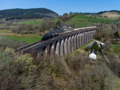 46 - Steaming over Cynghordy Viaduct