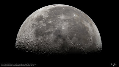 MANILA MOON - MARCH 7, 2010. Observed from Paranaque City, Philippines, on March 7, 2010 (04:57:54 local time),
Canon 7D + 400 2.8 L IS + stacked Canon 2x and Sigma 2x TCs, 1600 mm, f/16, ISO 100, 1/25 sec, contrast detect auto
focus in Live View, 475B/3421 support, remote switch, single RAW capture cropped and processed to 3840 x 2160.
