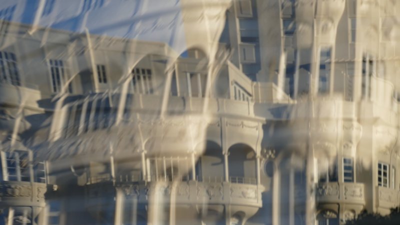 Nob Hill Window Reflection Abstract