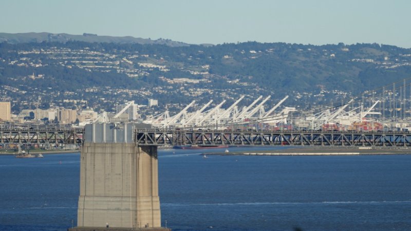 Bay Bridge and Port of Oakland