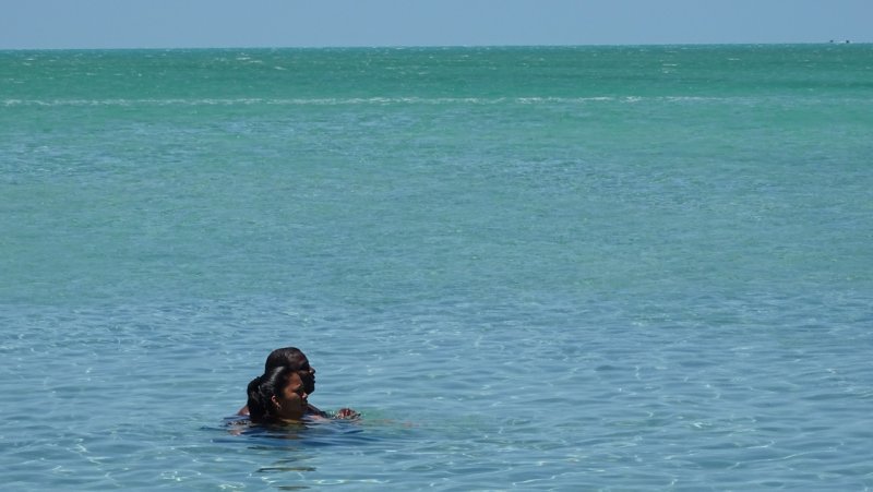 Swimming at Secret Beach