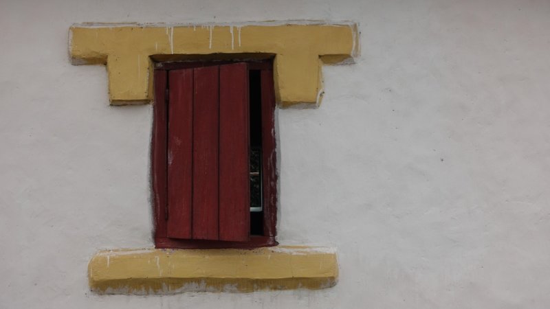 Window in small village on National Route 2