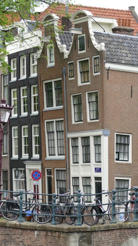 The leaning towers of Amsterdam