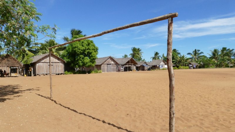 Nosy Iranja beach village football field