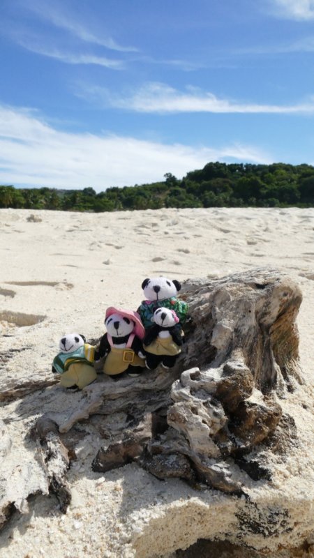 The Pandfords enjoying the beauty of Nosy Iranja beach, Madagascar