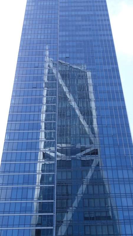 181 Fremont reflected in the Millennium Tower