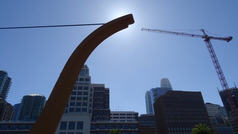 Cupid's Arrow and Construction Crane