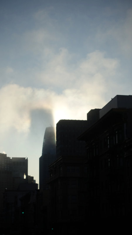 Salesforce Tower Sunrise Shadow