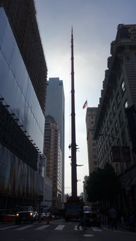 Construction crane on Taylor Street