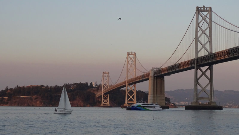 San Francisco Bay Bridge Twilight