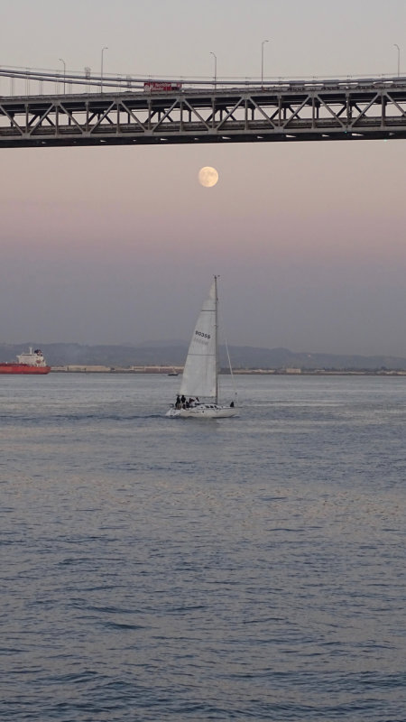 Moonrise over San Francisco Bay