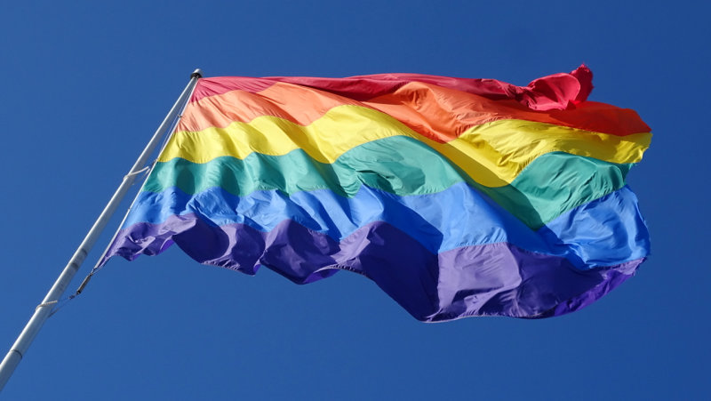 Rainbow Flag at Harvey Milk Plaza