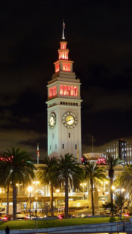 San Francisco Ferry Building at Night