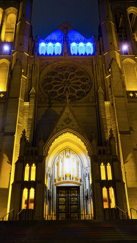 Grace Cathedral at Night