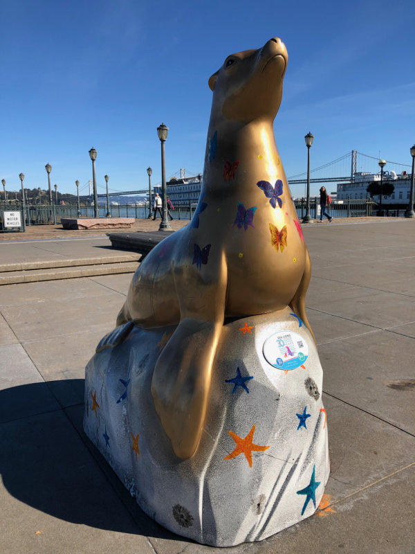 Sea Lion Statue along the Embarcadero