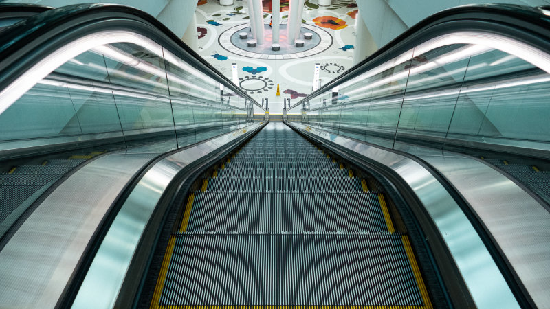 Transbay Transit Center escalator