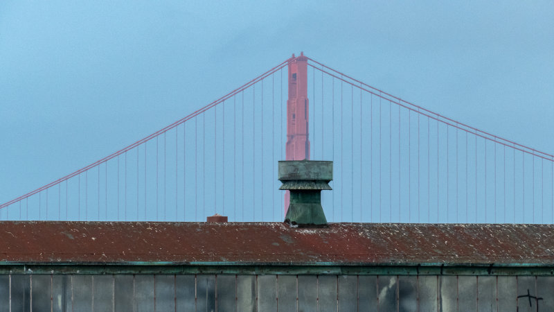 Fort Mason and Golden Gate Bridge