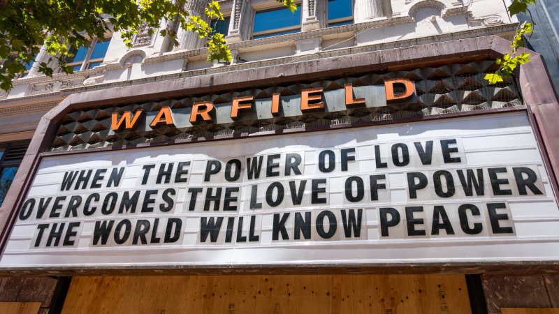 The Warfield Theatre Marquee